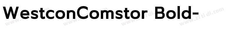WestconComstor Bold字体转换